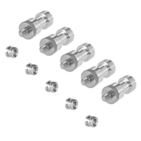1/4 "-20 zu 3/8" -16 Gewindeschrauben-Adapter-Konverter-weibliches Zapfen-Reduzierer-Buchsen-Schrauben-Berg-Set für Kamera-Stativ Einbeinstativ-Kugelkopf-Blitzlicht-Stand-Schulter-Anlage