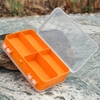 14 * 8, 3 * 4, 1cm Doppelseitig Angelgerät Fishing Tackle Box Transparent Visible Plastikfischen Köder Hakengeschirr Kasten 9 Fächer