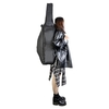 1/4 Cello Bag Rucksack Gig Bag Soft Carry Bag mit Schultergurt Seitengriff Cello Zubehör Bow Pockets Black