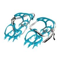 14-Punkte-Superleichte Halbstarre Steigeisen Aluminiumlegierung Crampon Streckverband Berg Glacier Reisen