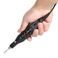 14 stücke 100 V-240 V Mini Elektrische Grinder Bohrer Variable Geschwindigkeit Rotary Gravur Stift Schnitzen Werkzeug Set zum Fräsen Polieren