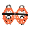 14 Zähne Manganstahl Steigeisen Nylonband rutschfeste Schuhe Cover Outdoor Ski Eis-Schnee-Gerät Wandern