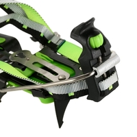 14 Zähne Professionelle Outdoor Klettern Crampon Mangan Stahl Anti-Rutsch Ski Gürtel High Altitude Bergsteigen Wandern Eis Greifer mit Cramkei Bag