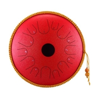14 Zoll 14 Hinweis Handpfanne aus legiertem Stahl C-Ton Manuelle Percussion-Handpfannentrommel mit Ebenholz-Trommelstöcken