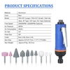 1/4 Zoll High Speed Air Grinder 20000RPM Mini Air Die Grinder Kit Pneumatische Werkzeuge Set Polierschleifer Poliermaschine Graviermühle Luftmühle