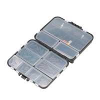 142PCS Karpfen-Fischereigerät Kasten-Klipp-Haken schwenkt Köder-Nadeln-Anschluss-Rigs