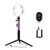 14, 5 cm / 5, 7 Zoll Durchmesser 3200K-5600K Zweifarbiger Beauty Ring Video Light Kit 3 Beleuchtungsmodi