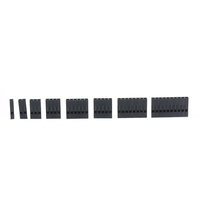 1450Pcs 2, 54 mm Überbrückungsdraht-Stiftleisten-Steckverbindergehäusesatz Stecker Buchsen Crimpstifte Elektronische Komponenten mit durchsichtigem Kunststoffgehäuse