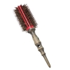 14mm Rundbürste Natürlicher Borstenrollenkamm mit rutschfester Holzgriff Aluminium Runder Kamm für Haarstyling