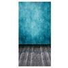 1.5 * 3m / 4.9 * 9.8ft Video Studio Foto Hintergrund Hintergrund Digital gedruckt blau Klassische Wand Holzboden Muster für Teenager Erwachsene Kind Kinder Porträt Fotografie