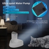 1, 5 l automatischer Haustierwasserbrunnen Lautlos trinken Elektrischer Wasserspender Zufuhrschüssel für Katzen Hunde Mehrere Haustiere Einstellbarer Wasserdurchfluss mit Nachtmodus