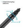 1, 5 m Kohlefaser Selfie Stick Einstellbare Verlängerungsstange mit 1/4 Zoll Schraube Ersatz für Insta 360 One X / One X2 / One R Panoramakamera-Action-Kamera