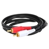 1, 5 Meter RCA Audio Kabel 3, 5 mm Stecker auf 2 RCA Stecker Audio Kabel für Edifer Home Theater DVD Schwarz