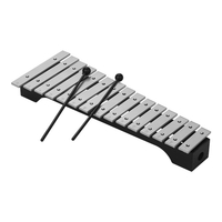 15-Noten Xylophon Glockenspiel Holzbarren Aluminiumstangen mit Schlägeln Percussion Musikinstrument Geschenk mit Tragetasche