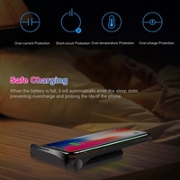 15-W-Wireless-Ladegerät Vertikaler Wireless-Schnellladeständer Qi-fähiger Ersatz für iPhone 12 11 Pro Samsung S20 Plus Qi-fähige Geräte-Ladekissen