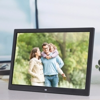 15 Zoll LCD High Definition 1280 * 800 Vollfunktions Digital Photo Frame Elektronisches Album Bild Musik Video