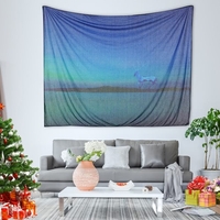 150 * 130cm Weihnachten gedruckte Kunst Tapisserie weiche Polyester Wand hängende Tapisserie Weihnachtsdekoration für Wohnzimmer Schlafzimmer