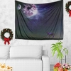 150 * 130cm Weihnachten gedruckte Kunst Tapisserie weiche Polyester Wand hängende Tapisserie Weihnachtsdekoration für Wohnzimmer Schlafzimmer