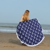 150cm Durchmesser runde indische Mandala Strand Handtuch Wand hängende Tapisserie Matte Picknick Decke Strand Schal mit Fransen Quasten für Urlaub Reise
