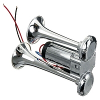 150DB Autohupe elektrische Hupe Lautsprecher Doppeltrompete elektrische Hupe Lufthupe 12V mit Relais für Auto Boot LKW