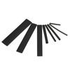 150pcs schwarzes schrumpfbares Tube Polyolefin Halogen-freies Hitze-Schrumpfschlauch Elektrische Ausrüstung Schlauch-Hülsen-Verpackungs-Draht-Kabel-Hülsen-Installationssatz-Schrumpf-Verhältnis 2: 1 8 Größen φ2.0-φ13mm