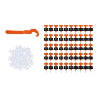 151Pcs / Set Keramikfliesen-Nivelliersystem Werkzeuge Level Tile Spacer Wall Leveler Wedges Spacer Wiederverwendbare Werkzeuge