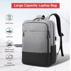 15, 6-Zoll-Computerrucksack mit großer Kapazität,  Oxford-Stoff,  Business-Tasche,  Outdoor,  Freizeit,  Reisetasche mit externer USB-Schnittstelle,  Dunkelgrau