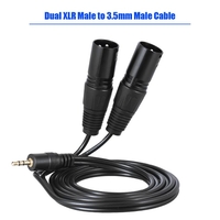 1.5m / 5ft Audio-Kabel Kabel Dual-XLR-Stecker auf 3, 5 mm-Stecker