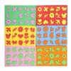 15pcs Kunst Malstempel Schwammstempel mit niedlichen Mustern Frühes Lernen Zeichenwerkzeuge für Kinder Kleinkind Basteln DIY