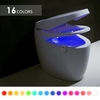 16 Farben LED Nachtlicht Bewegungssensor Toilettenlicht Mensch Körper Induktionslampe Badezimmer Nachtlicht