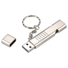 16 GB USB3.0 U Disk Whistle USB Flash Drive 2-in-1 Design Tragbare U Disk Zinklegierung Material Solide und langlebig Plug and Play Silber