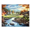 16 x 20 Zoll Landschaft Landschaft Muster DIY Ölgemälde auf Leinwand