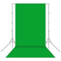 1, 6 x 6 m / 5 x 20 ft Fotostudio Vlies Hintergrundbildschirm Einfarbig Schwarz