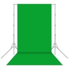 1, 6x5m / 5x16ft Fotostudio Vlies Hintergrund Hintergrund Bildschirm Einfarbig Schwarz