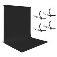 1, 8 * 2, 8 m / 6 * 9ft Fotografie-Hintergrundbildschirm Porträtfotografie-Hintergründe Fotostudio-Requisiten Langlebig Waschbar mit 4 elastischen Clips