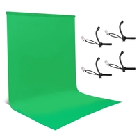 1, 8 * 2, 8 m / 6 * 9ft Fotografie-Hintergrundbildschirm Porträtfotografie-Hintergründe Fotostudio-Requisiten Langlebig Waschbar mit 4 elastischen Clips