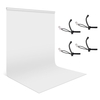 1, 8 * 2, 8 m / 6 * 9ft Fotografie-Hintergrundbildschirm Porträtfotografie-Hintergründe Fotostudio-Requisiten Langlebig Waschbar mit 4 elastischen Clips