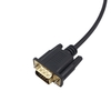 1, 8 Mt Male Display Port DP zu VGA Stecker Adapter Kabel 1080 P Video Kabel für Projektor DTV TV HDVD Player Schwarz