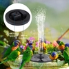 1W Solar Springbrunnenpumpe mit 6 Düsen Freistehende Wasserpumpe Schwimmbrunnen für Vogeltränke Aquarium Pool Aquarium Garten Samll Pond