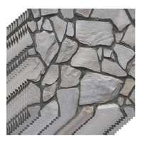 3 Dimension Black Brick Wasserdichte feuchtigkeitsbeständige abnehmbare selbstklebende Tapete