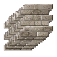 3 Dimension Brown Brick Wasserdicht Feuchtigkeitsbeständig