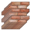 3 Dimension Red Brick Wasserbeständige feuchtigkeitsbeständige abnehmbare selbstklebende Tapete