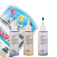 3 Farben Tie Dye Kit DIY Stoff Textile Dye Set 3 Flaschen Färben mit Tischdecke Schürze Gummibänder Handschuhe für Home School Outdoor Art Activities Party Supplies