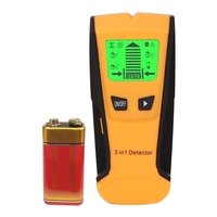 3-in-1-Bolzensucher-Wanddetektor - Elektronischer Bolzensensor-Wandscanner in der Mitte - mit Batterie-LCD-Anzeige für die Erkennung von Wechselstromkabeln mit Holzmetallbolzen