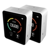 3 in 1 Kohlendioxid-Detektor Luftqualitätsmonitor 2pcs Temperatur-Feuchtigkeits-Luftanalysator für CO2-Digital-CO2-Messgerät Heimbürogebrauch