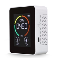 3 in 1 Kohlendioxid-Detektor Luftqualitätsmonitor Temperatur Luftfeuchtigkeit Luftanalysator für CO2 Digitales CO2-Messgerät für Home Office