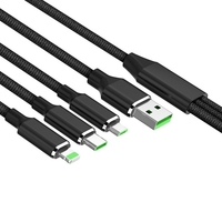 3-in-1-Ladekabel Blitz Typ C Micro-USB-Schnellladekabel Daten für iPhone XS XR XS Max X 8 7 iOS-Geräte Samsung Galaxy Android Samsung Nokia Sony Huawei