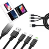 3-in-1-Ladekabel Lightning Type-C Micro-USB-Schnellladekabel
