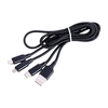 3-in-1-Ladekabel Nylon-geflochtenes Universal-USB-Ladekabel Kompatibel mit i-Produkt-/Typ-C-/Micro-USB-Geräten,  Rot