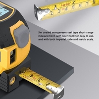 3-in-1-Laser-Entfernungsmesser 40 m Messlineal Hintergrundbeleuchtung LCD-Display Entfernungsmesser Unterstützung Gebäudemessung Flächenvolumen Vermessung
